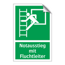 Notausstieg mit Fluchtleiter