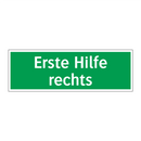 Erste Hilfe rechts