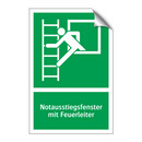 Notausstiegsfenster mit Feuerleiter