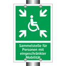 Sammelstelle für Personen mit eingeschränkter Mobilität