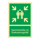 Sammelstelle im Evakuierungsfall