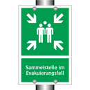 Sammelstelle im Evakuierungsfall
