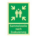 Sammelstelle nach Evakuierung