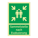 Sammelstelle nach Evakuierung