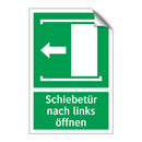 Schiebetür nach links öffnen