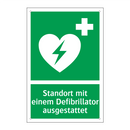 Standort mit einem Defibrillator ausgestattet