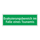 Evakuierungsbereich im Falle eines Tsunamis
