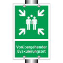 Vorübergehender Evakuierungsort