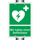 Wir haben einen Defibrillator