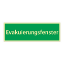 Evakuierungsfenster