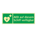 AED auf diesem Schiff verfügbar