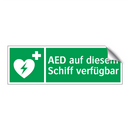 AED auf diesem Schiff verfügbar