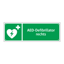 AED-Defibrillator rechts
