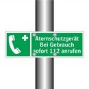 Atemschutzgerät Bei Gebrauch sofort 112 anrufen