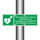 Automatisierter externer Defibrillator zur Verwendung im Notfall für die öffentliche Nutzung