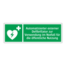 Automatisierter externer Defibrillator zur Verwendung im Notfall für die öffentliche Nutzung