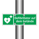 Defibrillator auf dem Gelände