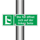 Die Tür öffnet sich auf der linken Seite