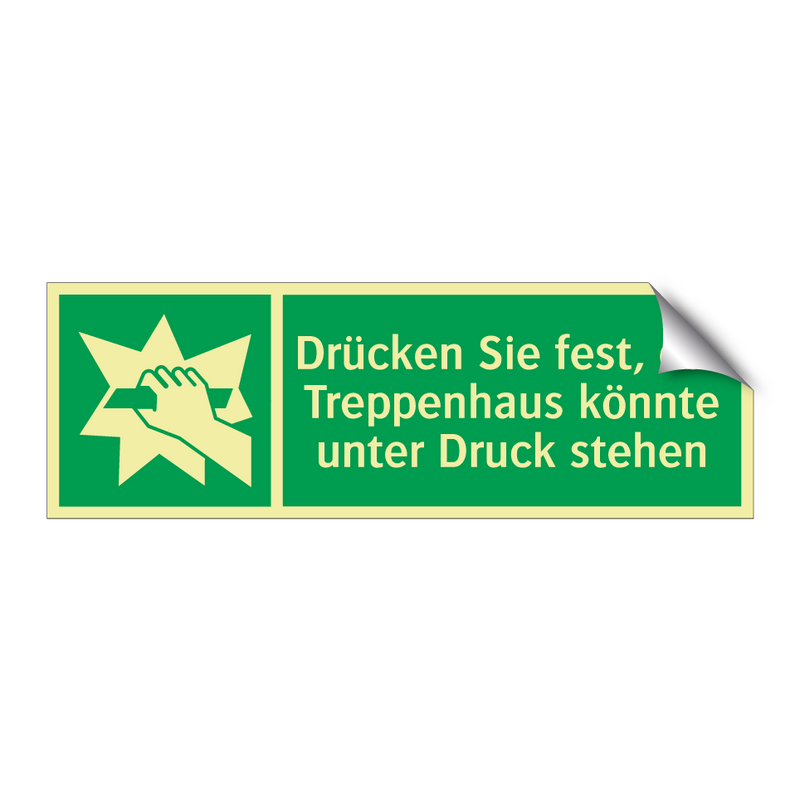 Drücken Sie fest, das Treppenhaus könnte unter Druck stehen