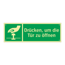 Drücken, um die Tür zu öffnen