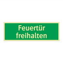 Feuertür freihalten