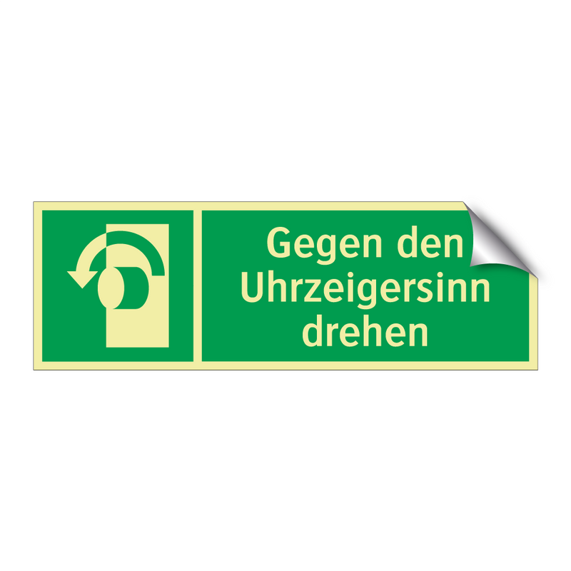 Gegen den Uhrzeigersinn drehen