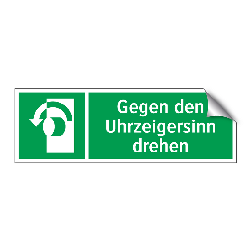 Gegen den Uhrzeigersinn drehen