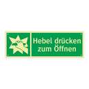 Hebel drücken zum Öffnen