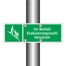 Im Notfall Evakuierungsstuhl benutzen