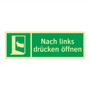 Nach links drücken öffnen