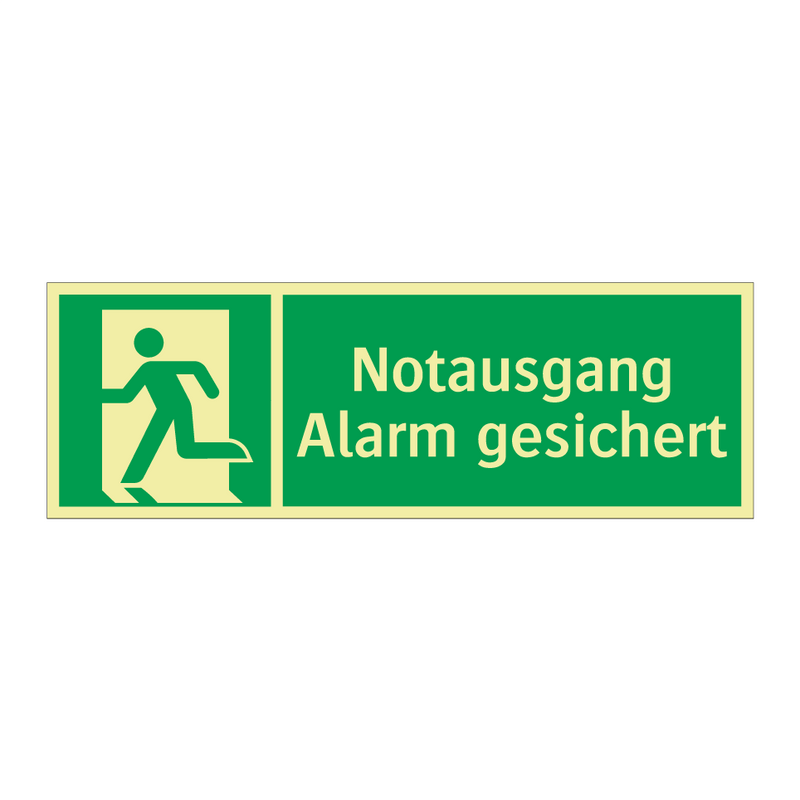 Notausgang Alarm gesichert