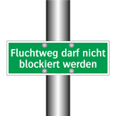Fluchtweg darf nicht blockiert werden