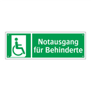 Notausgang für Behinderte