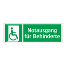 Notausgang für Behinderte