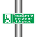 Notausgang für Menschen mit Behinderung