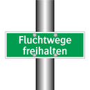 Fluchtwege freihalten