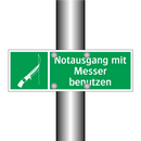 Notausgang mit Messer benutzen