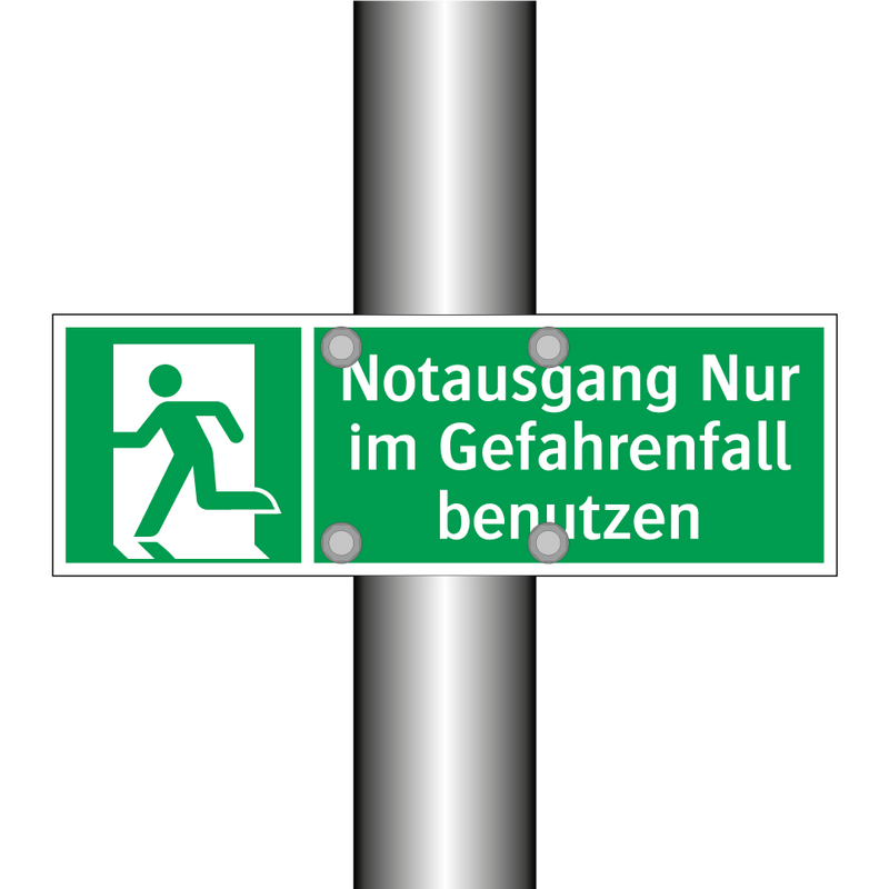 Notausgang Nur im Gefahrenfall benutzen