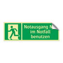 Notausgang Nur im Notfall benutzen