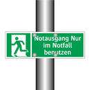 Notausgang Nur im Notfall benutzen