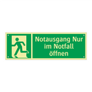 Notausgang Nur im Notfall öffnen