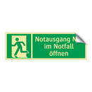 Notausgang Nur im Notfall öffnen