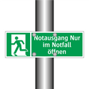 Notausgang Nur im Notfall öffnen