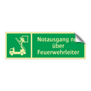 Notausgang nur über Feuerwehrleiter
