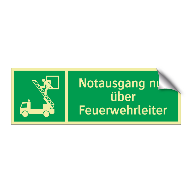 Notausgang nur über Feuerwehrleiter
