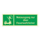 Notausgang nur über Feuerwehrleiter