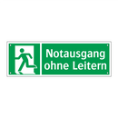 Notausgang ohne Leitern