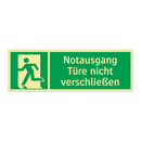 Notausgang Türe nicht verschließen