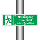Notausgang Türe nicht verschließen