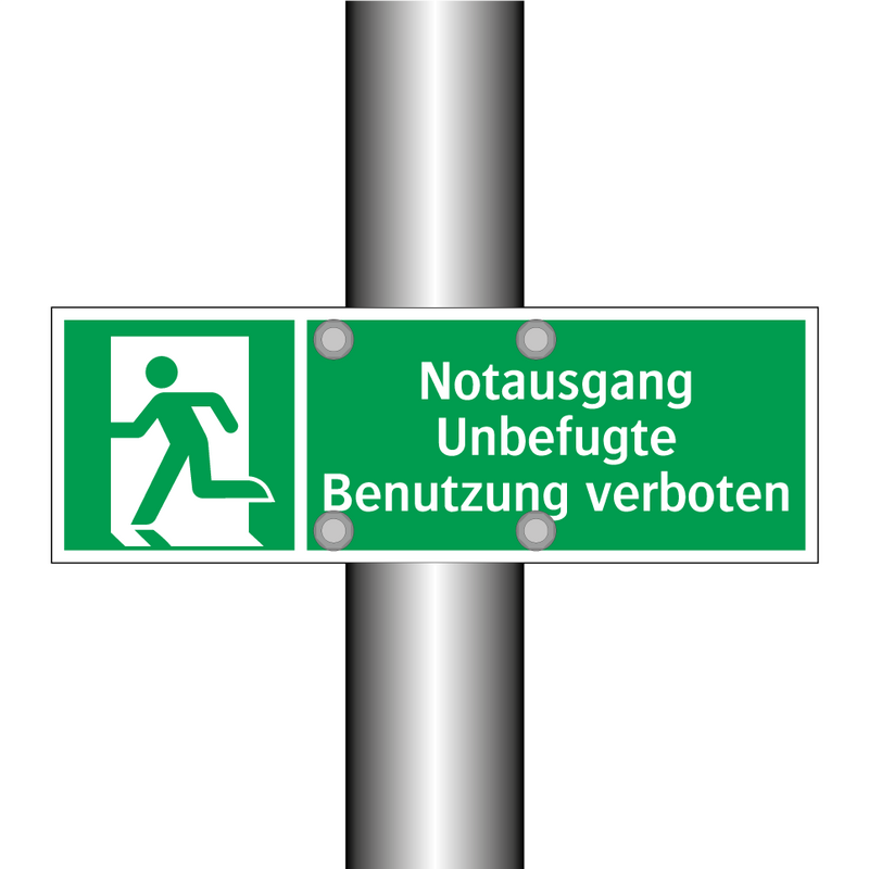 Notausgang Unbefugte Benutzung verboten